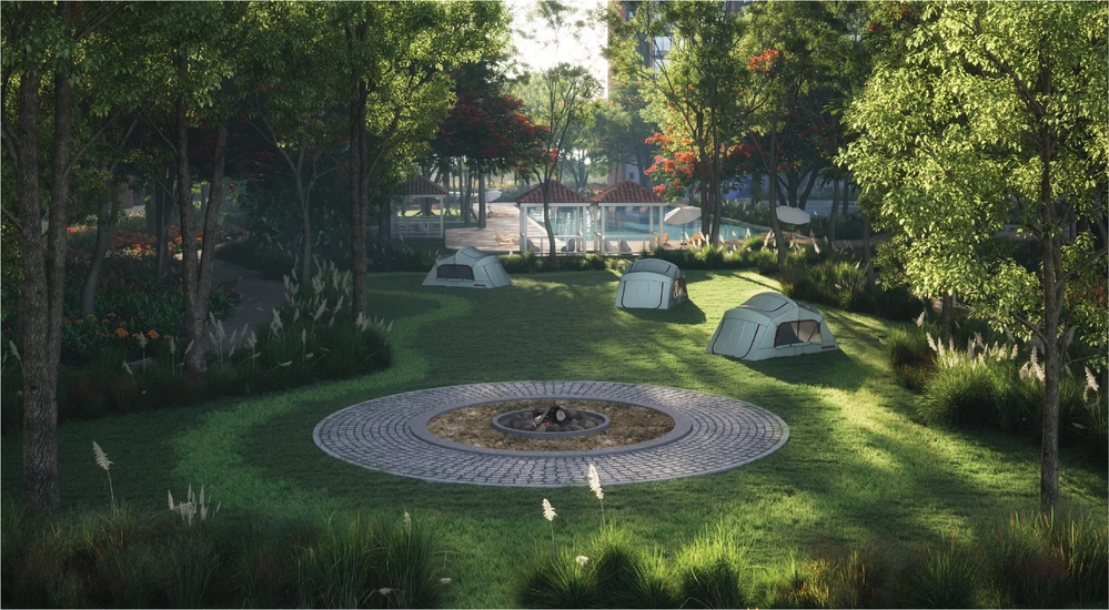 Camping grounds render